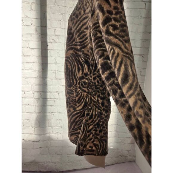 Rafaella Women's Size Large Leopard Print Blouse - Picture 7 of 9